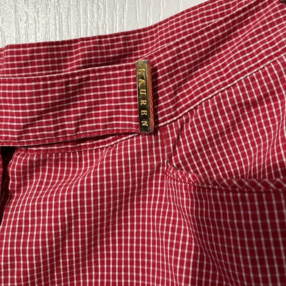 Vintage Ralph Lauren Lauren Jeans Co. Red & White 60’s Style Cigarette Pants - Picture 3 of 5